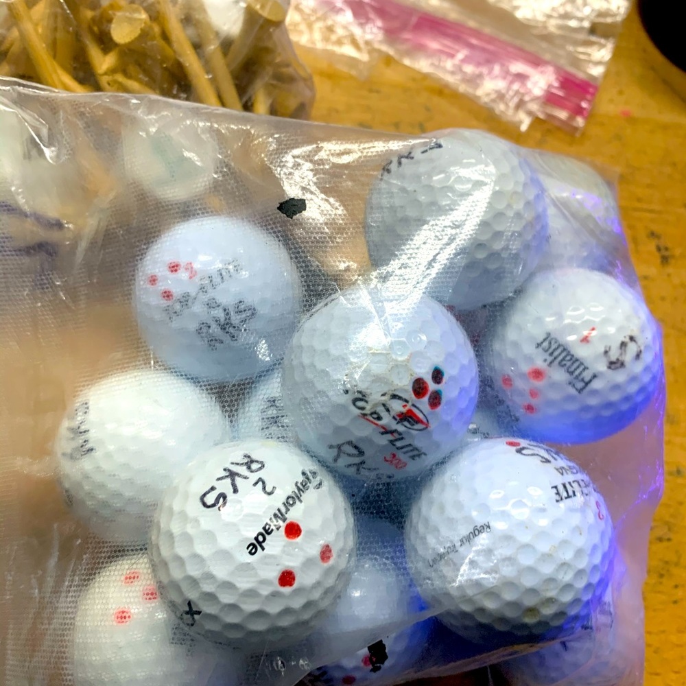 Golf Balls And Tees